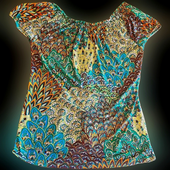 CAROL ROSE PEASANT TOP WOMEN'S SIZE MEDIUM NEW! - Picture 5 of 7